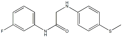 N-(3-fluorophenyl)-2-{[4-(methylsulfanyl)phenyl]amino}acetamide Struktur