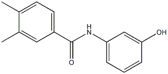 N-(3-hydroxyphenyl)-3,4-dimethylbenzamide Struktur