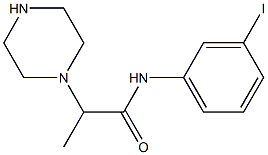 N-(3-iodophenyl)-2-(piperazin-1-yl)propanamide Struktur