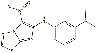 N-(3-isopropylphenyl)-5-nitroimidazo[2,1-b][1,3]thiazol-6-amine Struktur