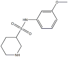 N-(3-methoxyphenyl)piperidine-3-sulfonamide Struktur