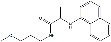 N-(3-methoxypropyl)-2-(naphthalen-1-ylamino)propanamide Struktur