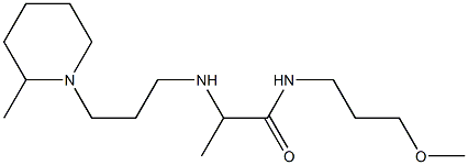 N-(3-methoxypropyl)-2-{[3-(2-methylpiperidin-1-yl)propyl]amino}propanamide Struktur