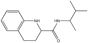 N-(3-methylbutan-2-yl)-1,2,3,4-tetrahydroquinoline-2-carboxamide Struktur