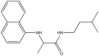 N-(3-methylbutyl)-2-(naphthalen-1-ylamino)propanamide Struktur