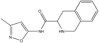 N-(3-methylisoxazol-5-yl)-1,2,3,4-tetrahydroisoquinoline-3-carboxamide Struktur