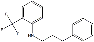 N-(3-phenylpropyl)-2-(trifluoromethyl)aniline Struktur