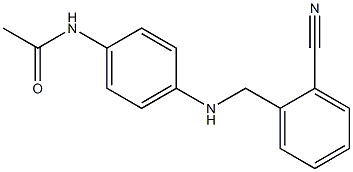 N-(4-{[(2-cyanophenyl)methyl]amino}phenyl)acetamide Struktur