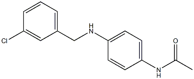 N-(4-{[(3-chlorophenyl)methyl]amino}phenyl)acetamide Struktur