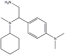 N-(4-{2-amino-1-[cyclohexyl(methyl)amino]ethyl}phenyl)-N,N-dimethylamine Struktur