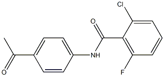 N-(4-acetylphenyl)-2-chloro-6-fluorobenzamide Struktur