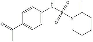 N-(4-acetylphenyl)-2-methylpiperidine-1-sulfonamide Struktur