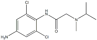 N-(4-amino-2,6-dichlorophenyl)-2-[isopropyl(methyl)amino]acetamide Struktur