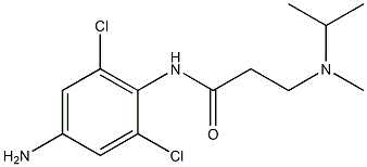 N-(4-amino-2,6-dichlorophenyl)-3-[methyl(propan-2-yl)amino]propanamide Struktur