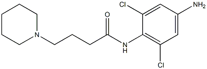 N-(4-amino-2,6-dichlorophenyl)-4-(piperidin-1-yl)butanamide Struktur