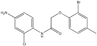 N-(4-amino-2-chlorophenyl)-2-(2-bromo-4-methylphenoxy)acetamide Struktur