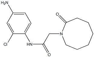 N-(4-amino-2-chlorophenyl)-2-(2-oxoazocan-1-yl)acetamide Struktur