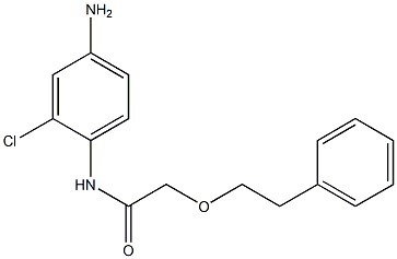 N-(4-amino-2-chlorophenyl)-2-(2-phenylethoxy)acetamide Struktur