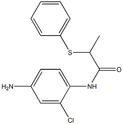 N-(4-amino-2-chlorophenyl)-2-(phenylsulfanyl)propanamide Struktur