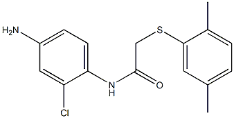 N-(4-amino-2-chlorophenyl)-2-[(2,5-dimethylphenyl)sulfanyl]acetamide Struktur