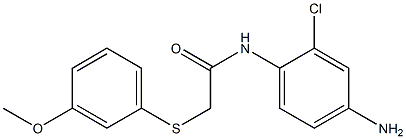 N-(4-amino-2-chlorophenyl)-2-[(3-methoxyphenyl)sulfanyl]acetamide Struktur