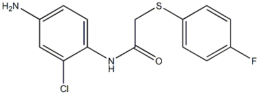 N-(4-amino-2-chlorophenyl)-2-[(4-fluorophenyl)sulfanyl]acetamide Struktur