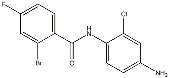 N-(4-amino-2-chlorophenyl)-2-bromo-4-fluorobenzamide Struktur