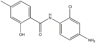 N-(4-amino-2-chlorophenyl)-2-hydroxy-4-methylbenzamide Struktur