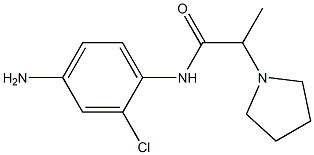 N-(4-amino-2-chlorophenyl)-2-pyrrolidin-1-ylpropanamide Struktur