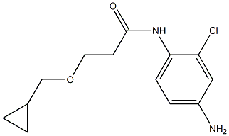 N-(4-amino-2-chlorophenyl)-3-(cyclopropylmethoxy)propanamide Struktur