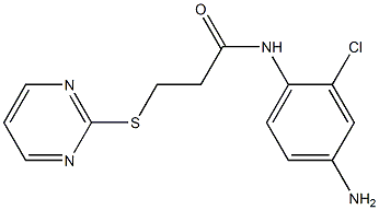 N-(4-amino-2-chlorophenyl)-3-(pyrimidin-2-ylsulfanyl)propanamide Struktur