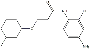 N-(4-amino-2-chlorophenyl)-3-[(3-methylcyclohexyl)oxy]propanamide Struktur