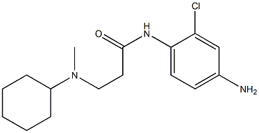 N-(4-amino-2-chlorophenyl)-3-[cyclohexyl(methyl)amino]propanamide Struktur