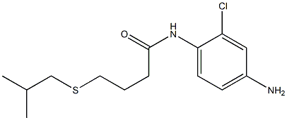 N-(4-amino-2-chlorophenyl)-4-[(2-methylpropyl)sulfanyl]butanamide Struktur