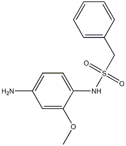 N-(4-amino-2-methoxyphenyl)-1-phenylmethanesulfonamide Struktur