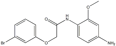 N-(4-amino-2-methoxyphenyl)-2-(3-bromophenoxy)acetamide Struktur