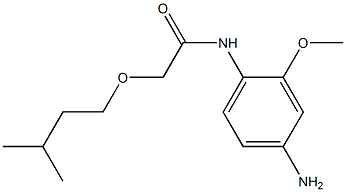 N-(4-amino-2-methoxyphenyl)-2-(3-methylbutoxy)acetamide Struktur