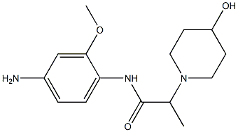 N-(4-amino-2-methoxyphenyl)-2-(4-hydroxypiperidin-1-yl)propanamide Struktur