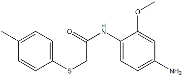 N-(4-amino-2-methoxyphenyl)-2-[(4-methylphenyl)sulfanyl]acetamide Struktur