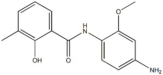 N-(4-amino-2-methoxyphenyl)-2-hydroxy-3-methylbenzamide Struktur