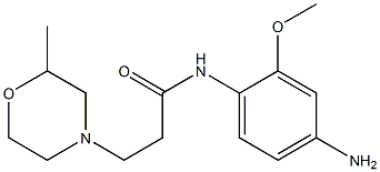 N-(4-amino-2-methoxyphenyl)-3-(2-methylmorpholin-4-yl)propanamide Struktur