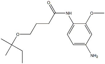 N-(4-amino-2-methoxyphenyl)-4-[(2-methylbutan-2-yl)oxy]butanamide Struktur