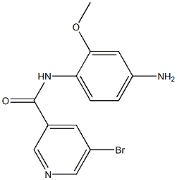 N-(4-amino-2-methoxyphenyl)-5-bromopyridine-3-carboxamide Struktur