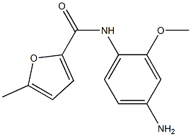 N-(4-amino-2-methoxyphenyl)-5-methylfuran-2-carboxamide Struktur