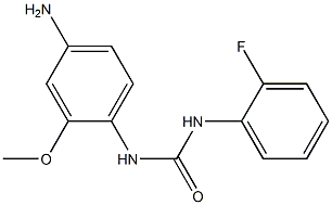 N-(4-amino-2-methoxyphenyl)-N'-(2-fluorophenyl)urea Struktur