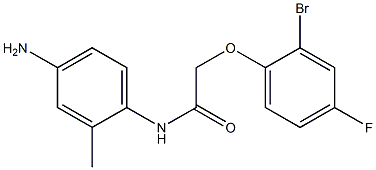 N-(4-amino-2-methylphenyl)-2-(2-bromo-4-fluorophenoxy)acetamide Struktur