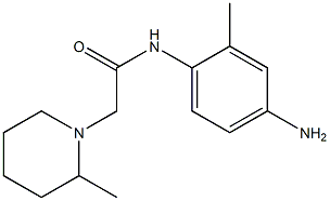 N-(4-amino-2-methylphenyl)-2-(2-methylpiperidin-1-yl)acetamide Struktur