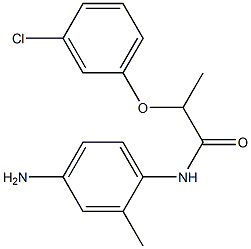 N-(4-amino-2-methylphenyl)-2-(3-chlorophenoxy)propanamide Struktur