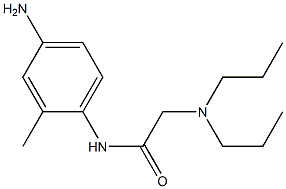 N-(4-amino-2-methylphenyl)-2-(dipropylamino)acetamide Struktur