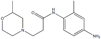 N-(4-amino-2-methylphenyl)-3-(2-methylmorpholin-4-yl)propanamide Struktur